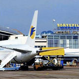 Аэропорт Борисполь - заграждения из колючей проволоки Егоза